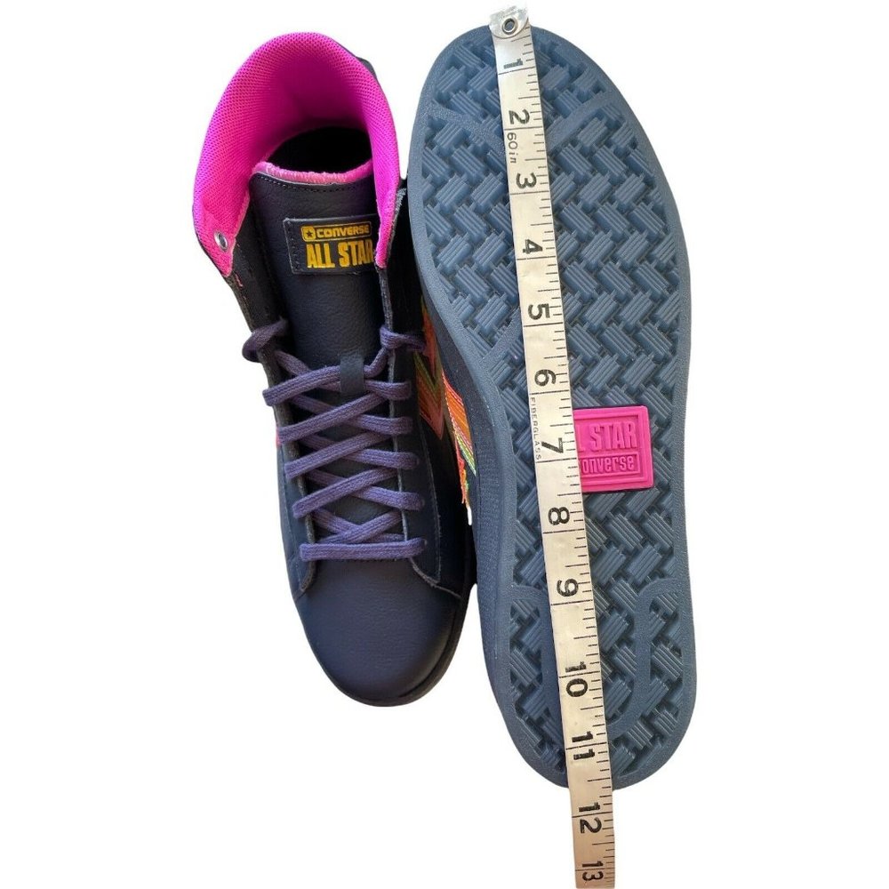 Unisex M9.5 W11 Converse Heart Of The City Pro Leather Hi Obsidian Hyper Magenta - Picture 9 of 12